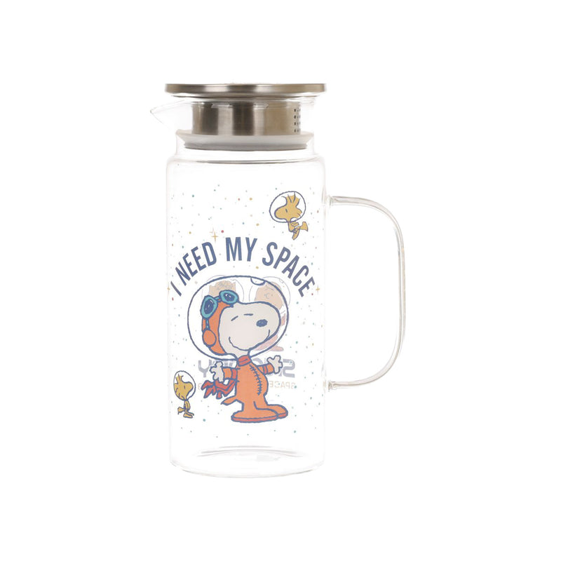 THE PEANUTS Snoopy Glass Pitcher - Blue