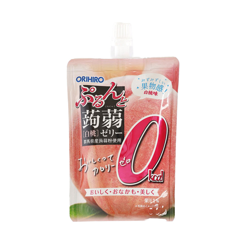 ORIHIRO Zero Calorie Konjac Jelly Drink - Peach  (130g)