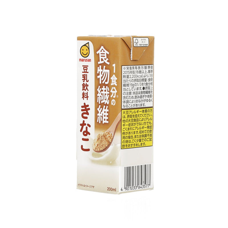 MARUSAN Soy Milk Kinako Mix with Fiber for Meal  (200mL)