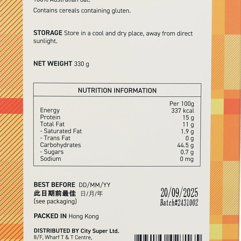 CITYSUPER Oat Bran  (330g)