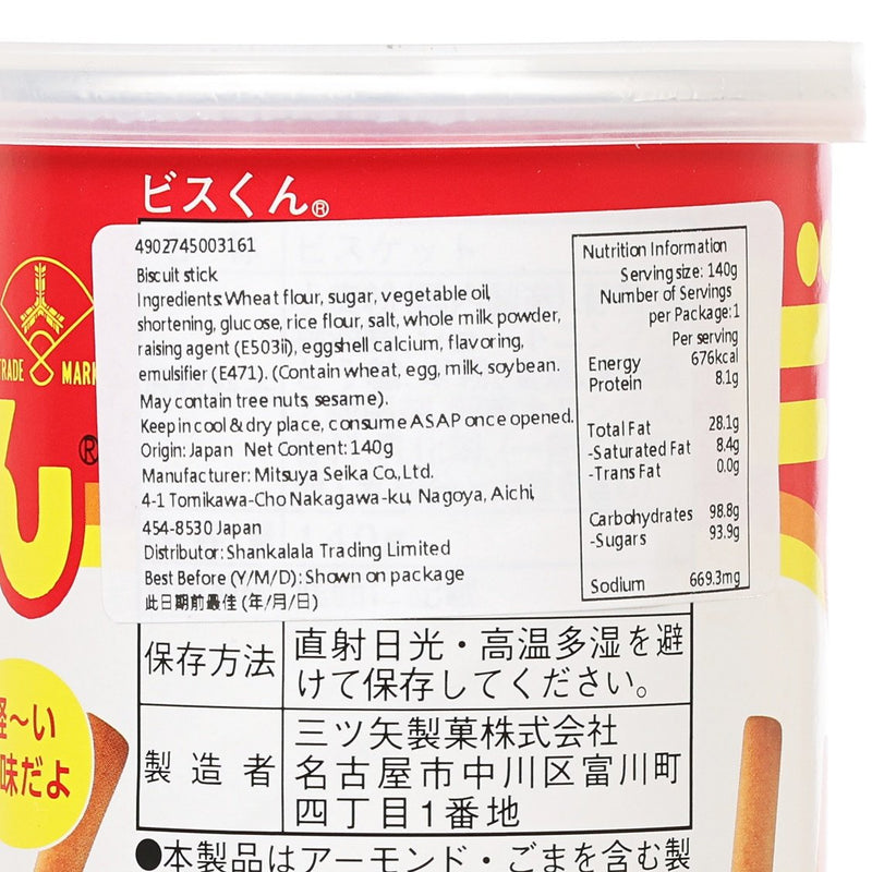 MITSUYA Bis-kun Biscuit Stick (Can Type)  (140g)