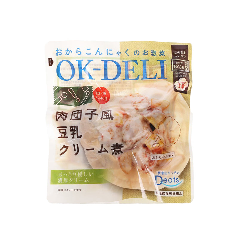 DEATS OK-DELI 豆乳忌廉醬煮豆渣蒟蒻素肉丸  (150g)