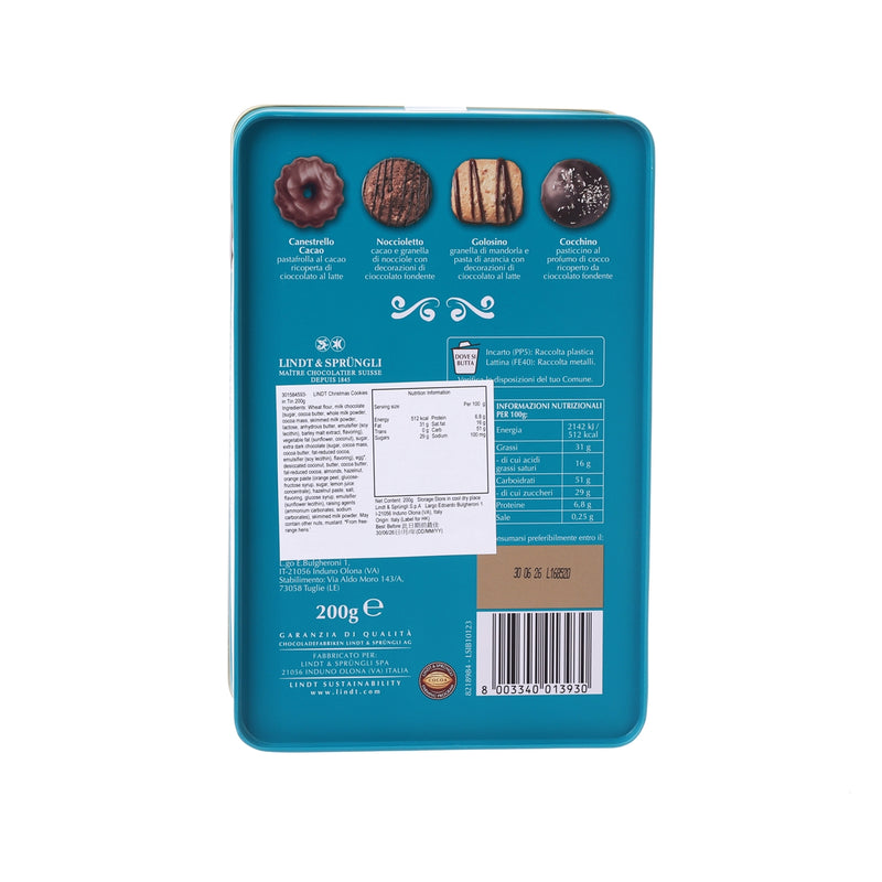 LINDT Christmas Cookies in Tin  (200g)