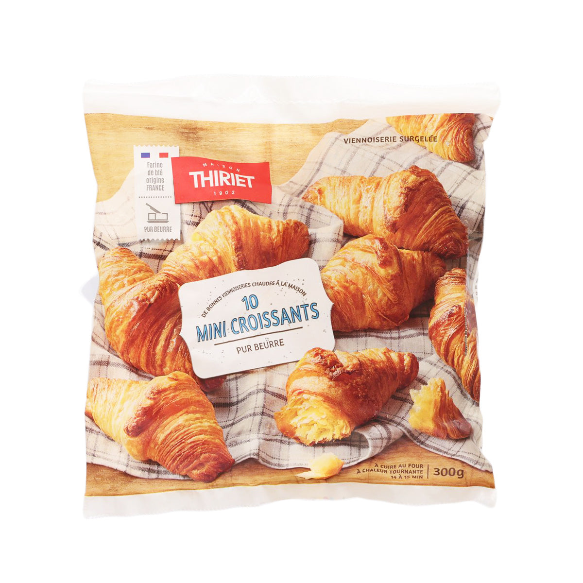 THIRIET 10件迷你純牛油牛角包  (300g)