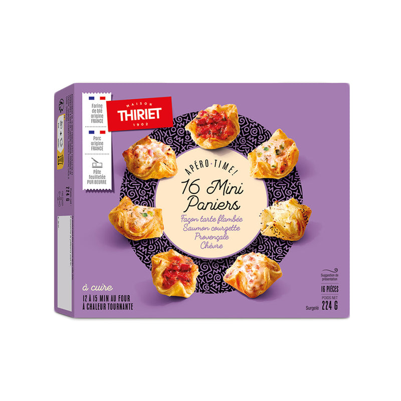 THIRIET 16 Mini Basket-Shaped Appetisers  (224g)