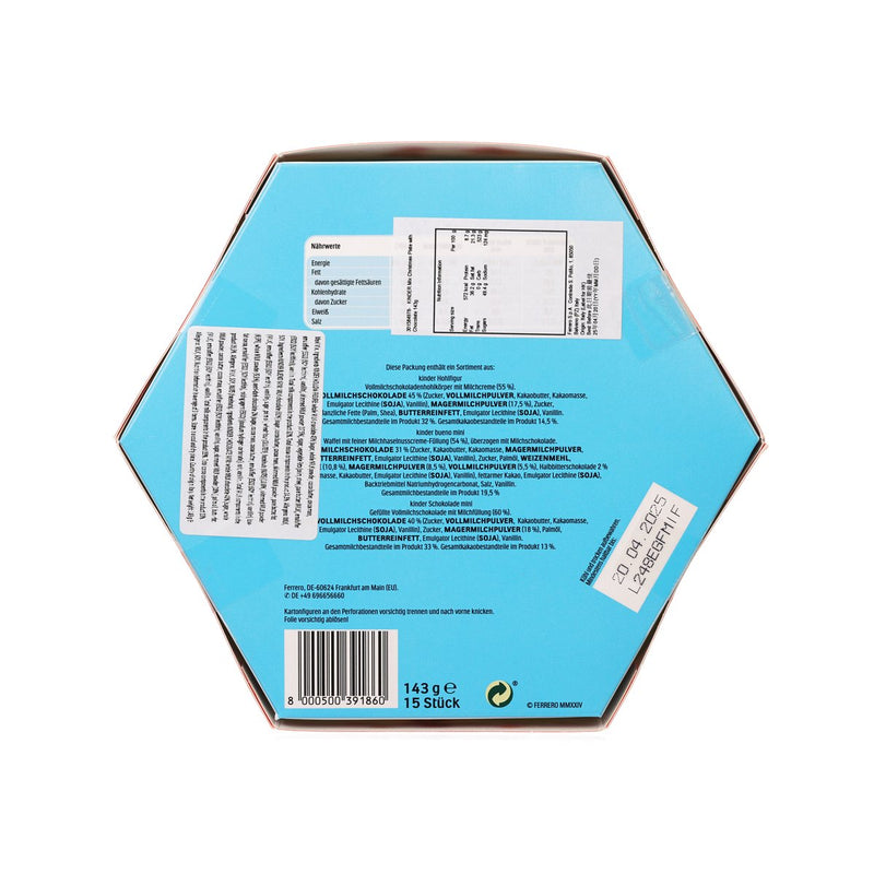 KINDER Mix Christmas Plate with Chocolate  (143g)