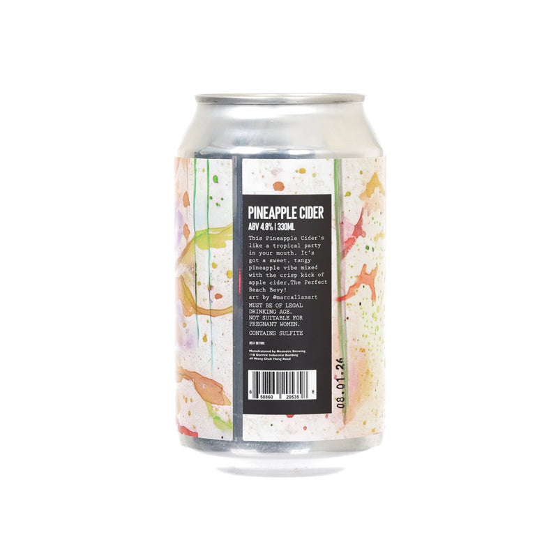 NEON CIDER Pineapple Cider (Alc. 4.8%) [Can]  (330mL)