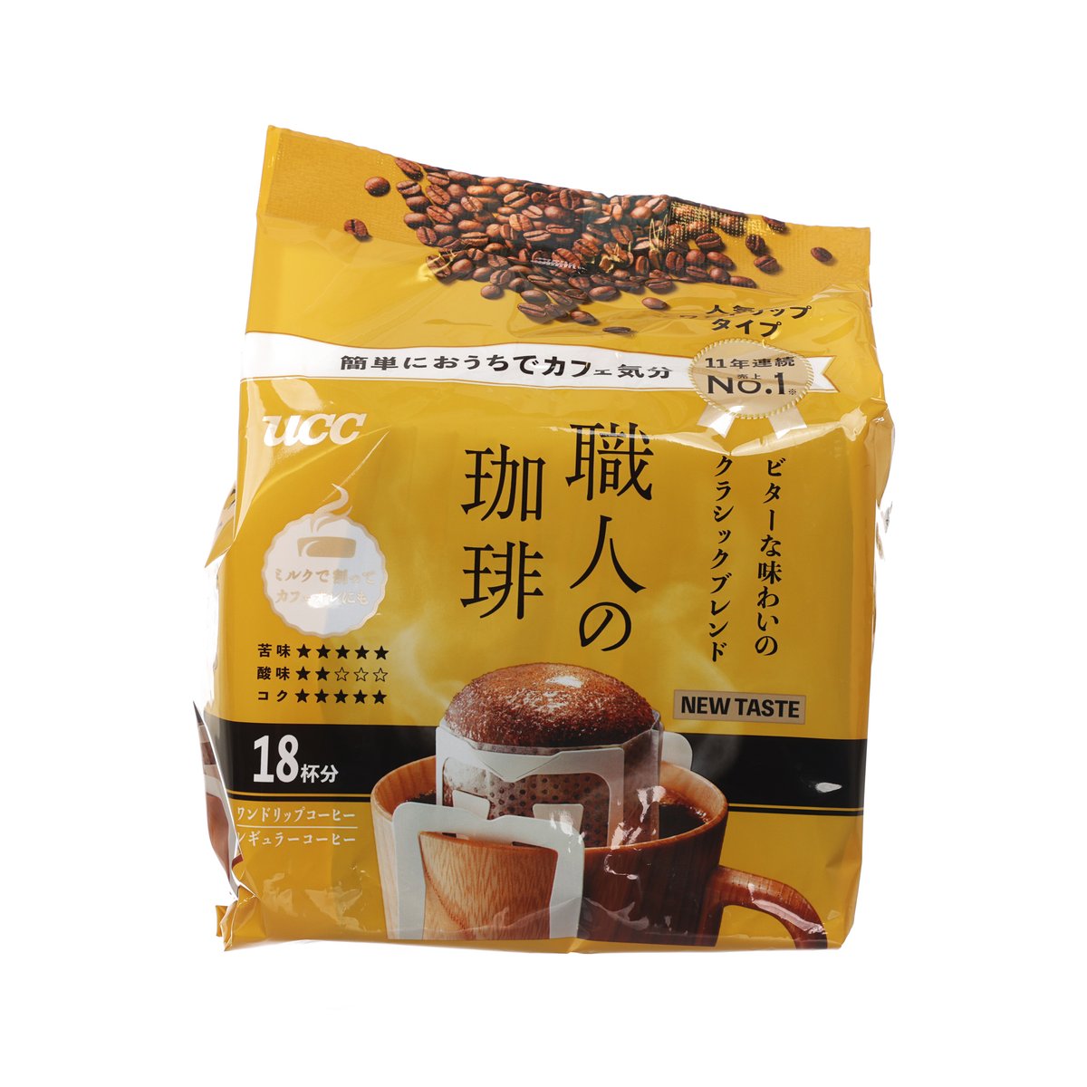 UCC 職人咖啡系列 - 經典特濃掛耳濾泡式咖啡  (18 x 7g)