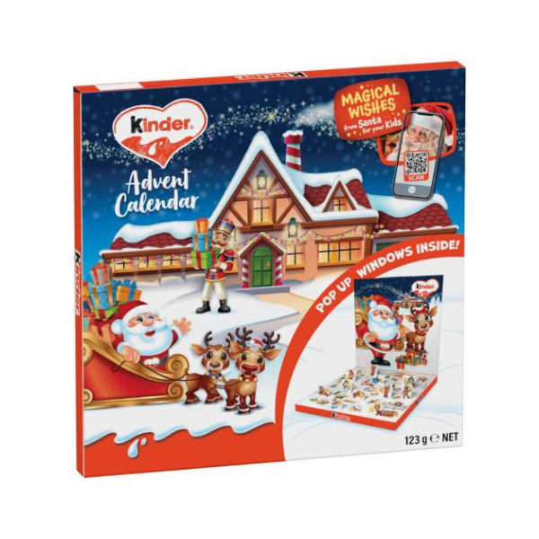 KINDER Pop-Up Advent Calendar with Chocolate  (123g)