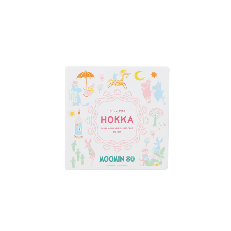 HOKURIKU Moomin Tin with Mini Rice Syrup Biscuit - Mix Berries  (65g)