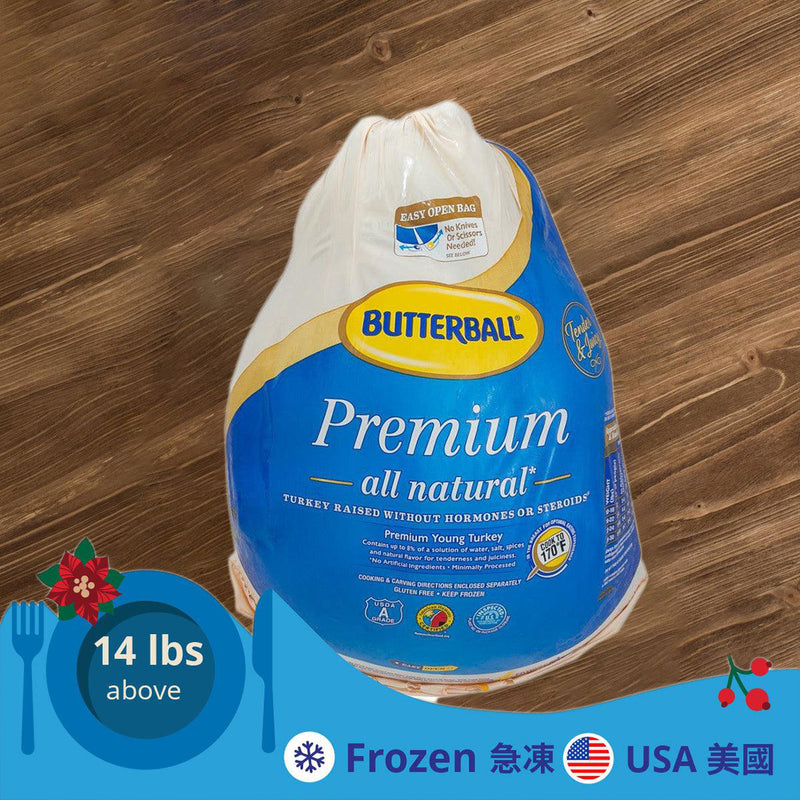 BUTTERBALL Butterball USA Frozen Whole Young Turkey 14lbs above