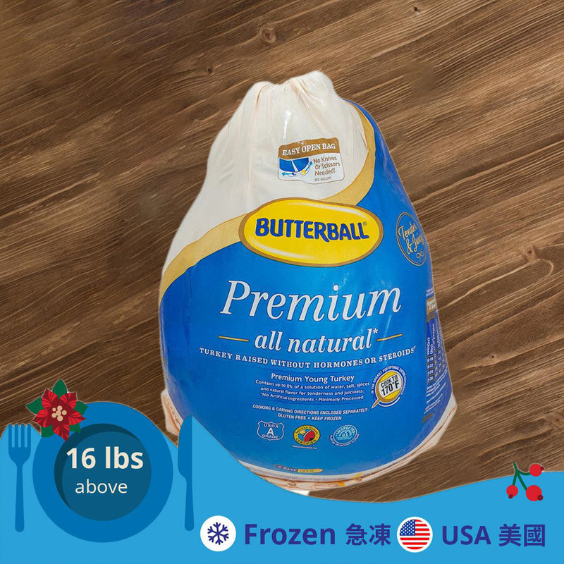 BUTTERBALL Butterball USA Frozen Whole Young Turkey 16lbs above