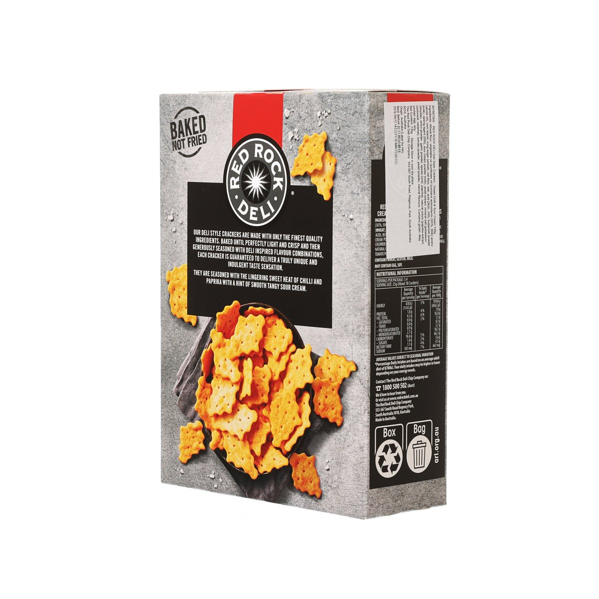 澳洲“樂脆” 甜辣椒及酸忌廉味餅乾  (135g)