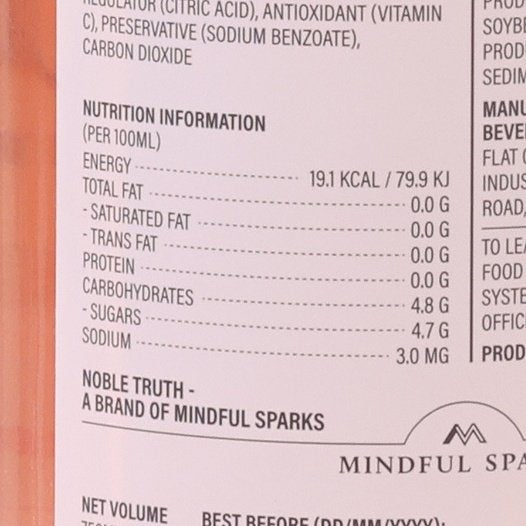 MINDFUL SPARKS Noble Truth 蔓越莓玫瑰花氣泡茶 (750mL)