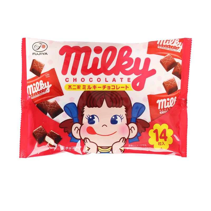 FUJIYA Milky Milk Chocolate Bag Type  (14pcs)