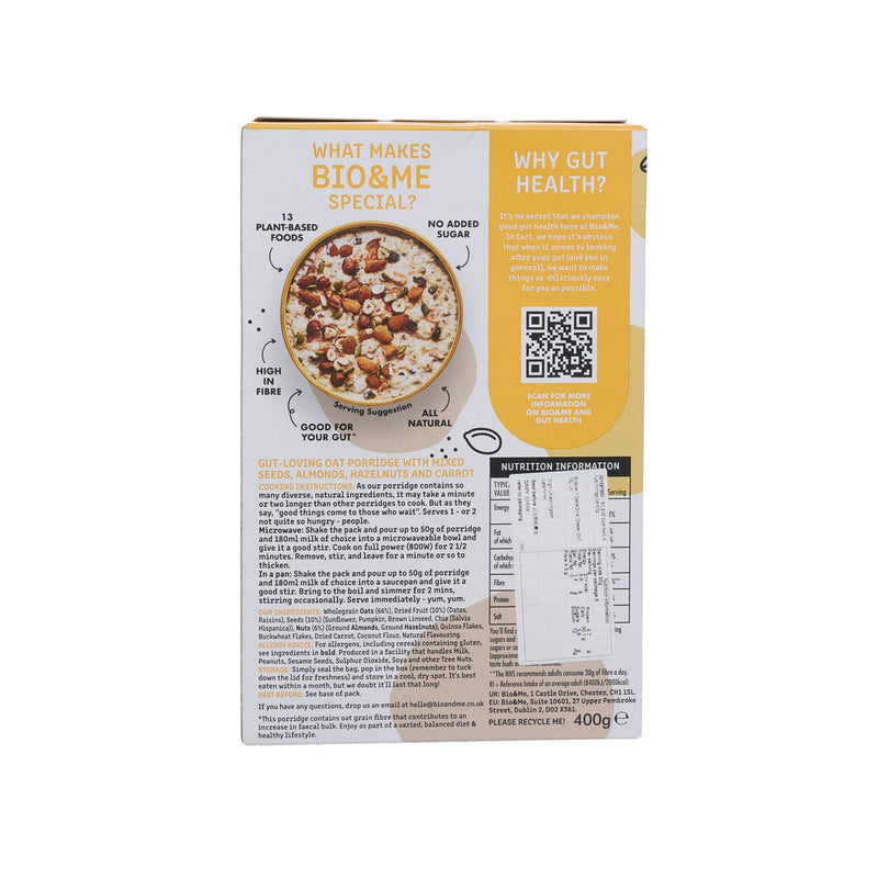 BIO & ME Super Seedy & Nutty Porridge Oat  (400g)