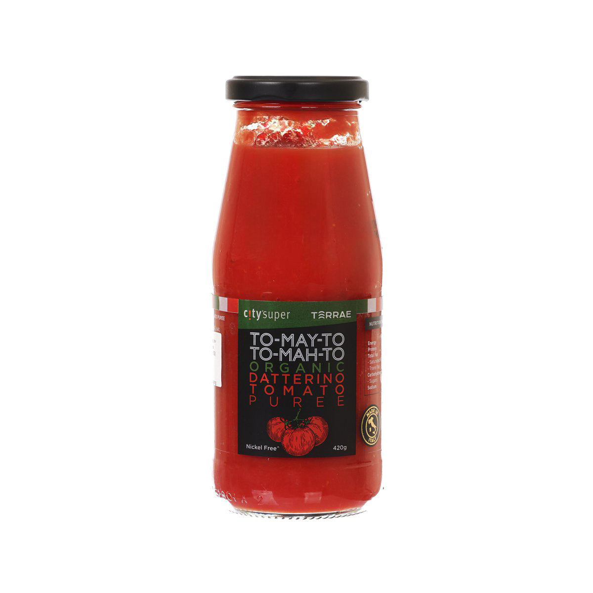 CITYSUPER Organic Datterino Tomato Puree (Nickel Free)  (420g)