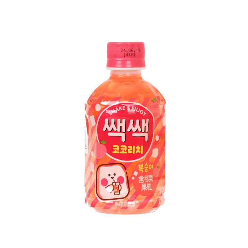 LOTTE Sac Sac Coco Rich - Shake Shake Peach Flavor [PET]  (280mL)