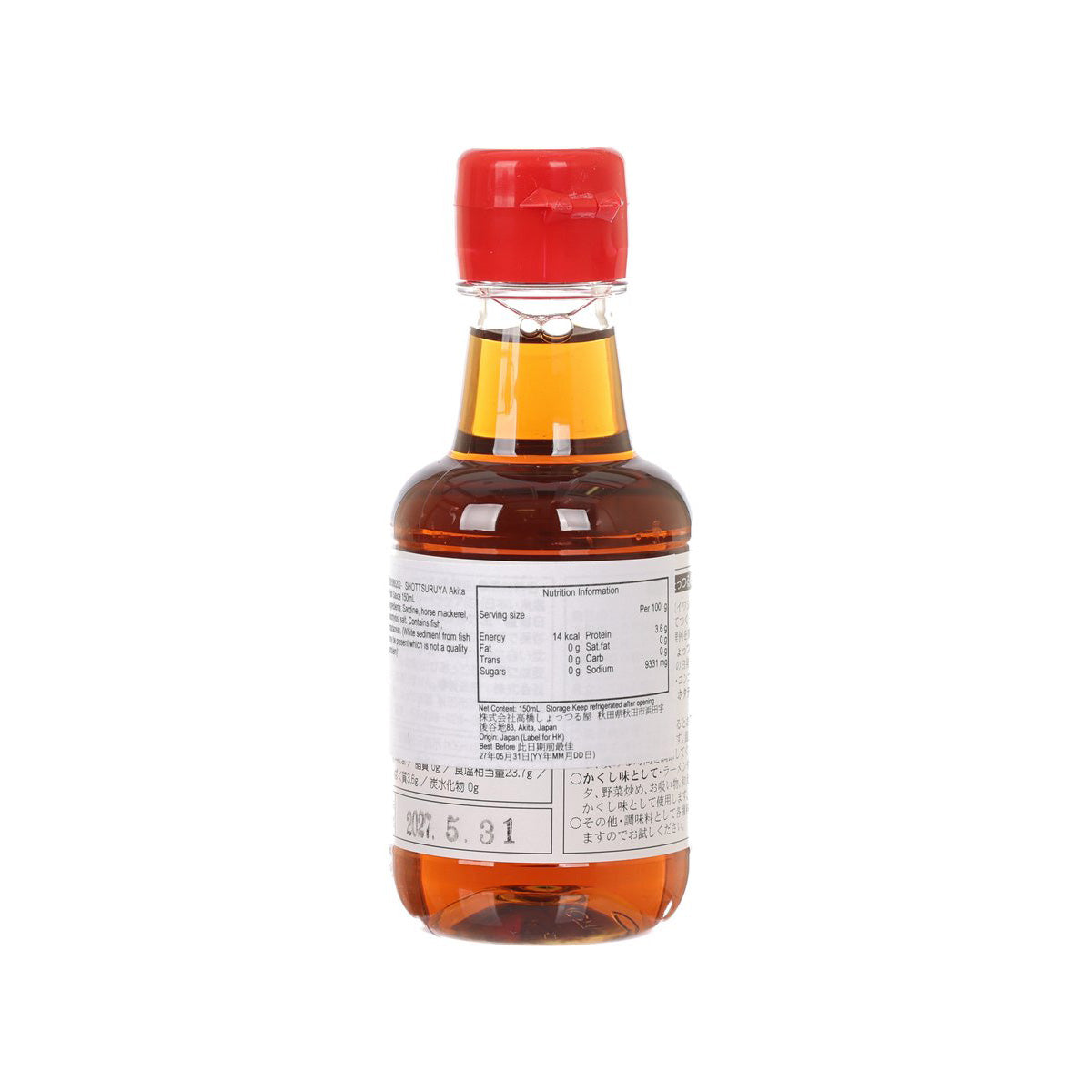 SHOTTSURUYA 秋田名產 - 魚露  (150mL)