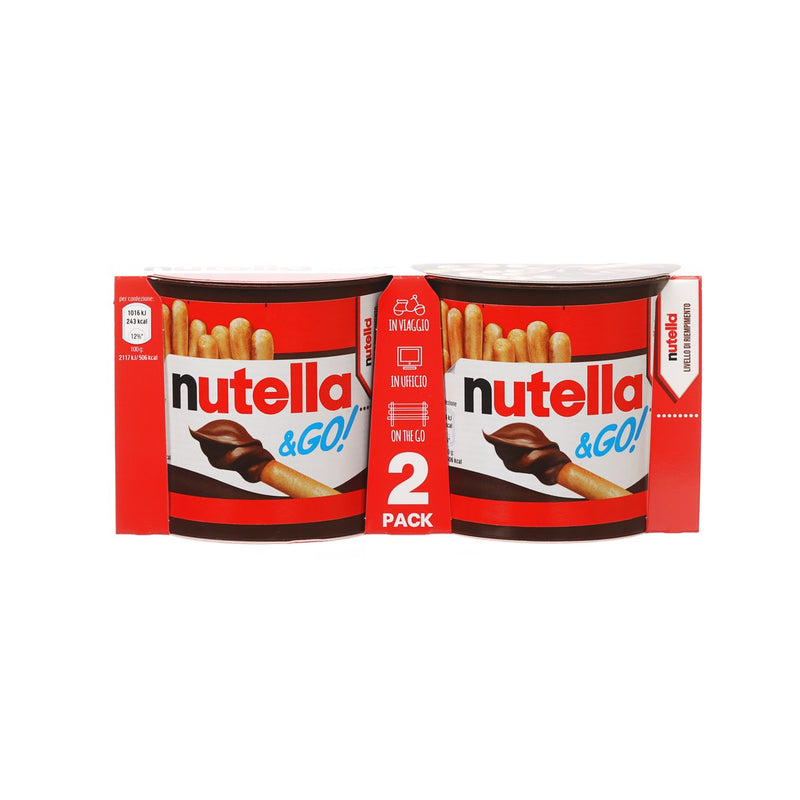 NUTELLA Snack with Hazelnut-Cocoa Spread and Biscuit Sticks  (96g)