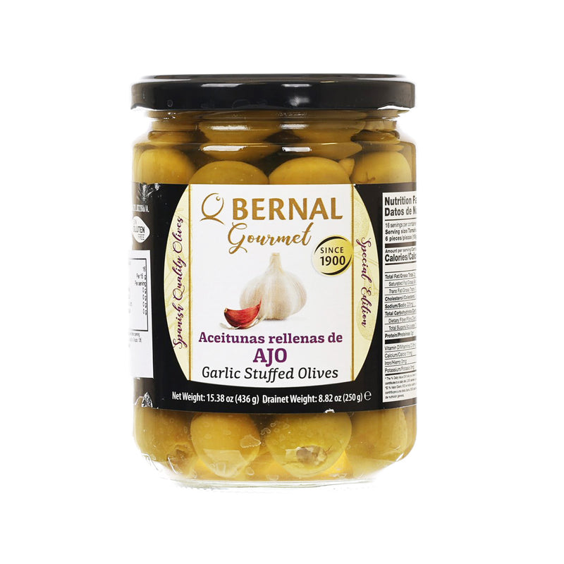 BERNAL Garlic Stuffed Olives  (436g)