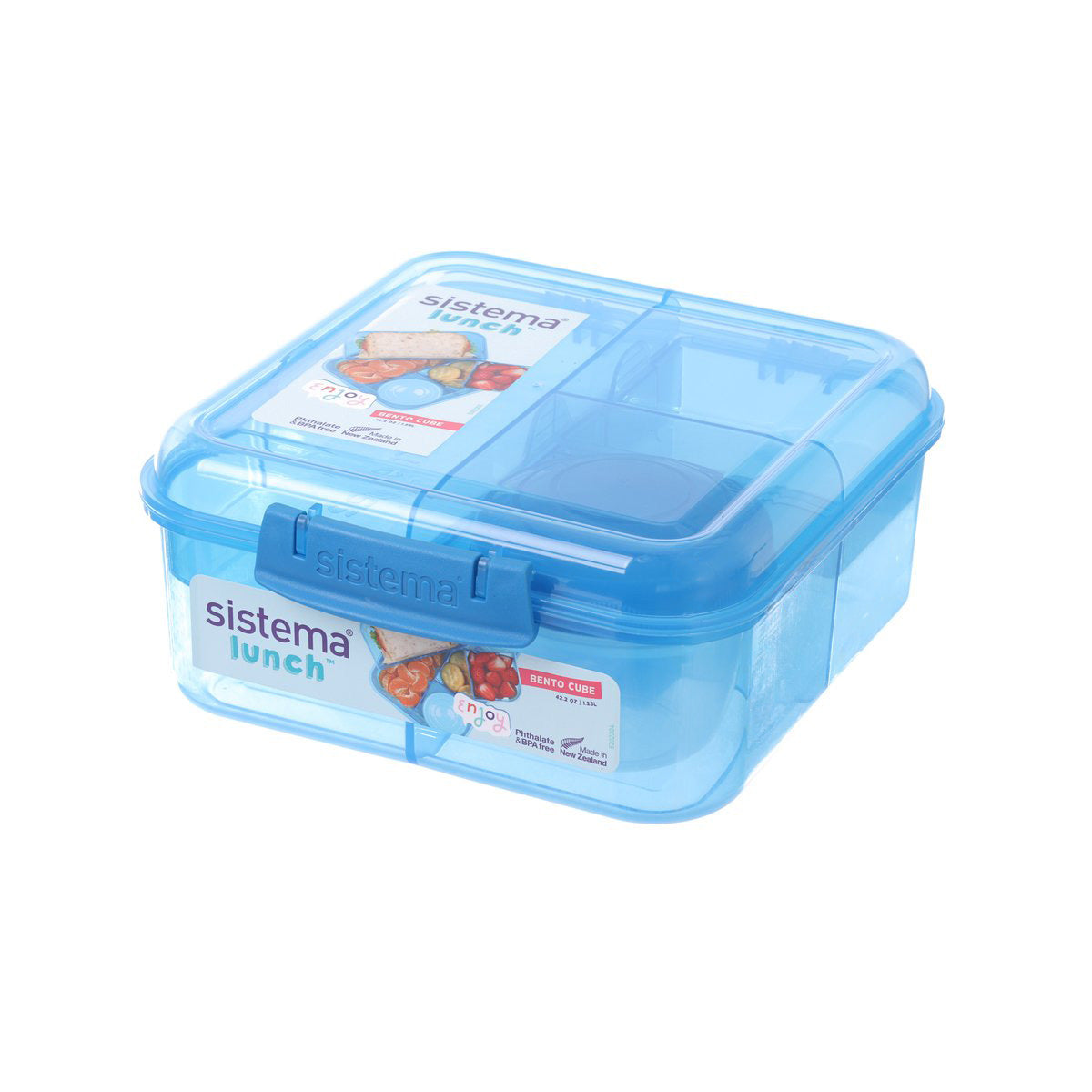 SISTEMA Bento Cube with Yogurt Pot 1.25L - Col Mix