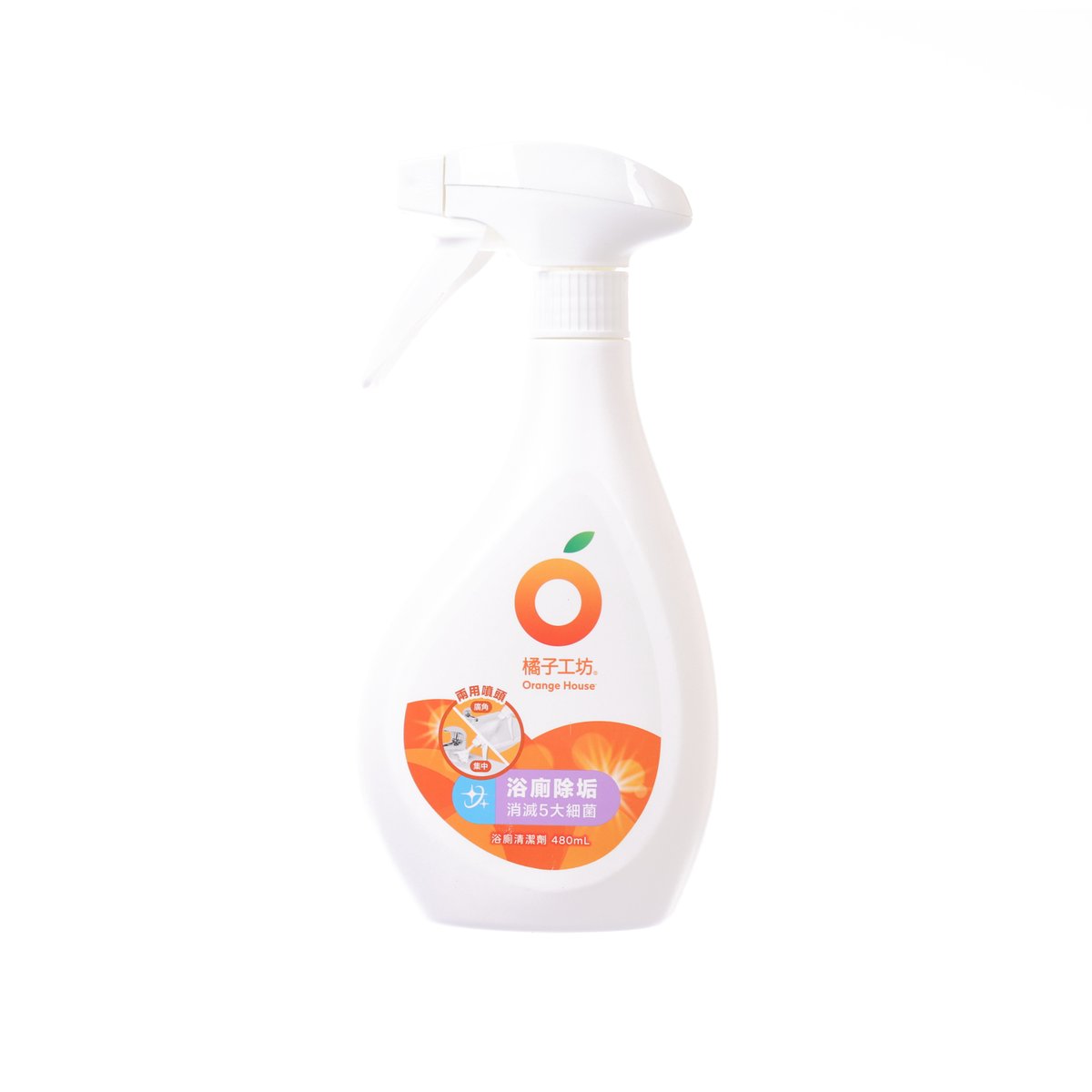 ORANGE HOUSE Bath and Toilet Cleaner - Dual-Purpose Spray  (480mL)