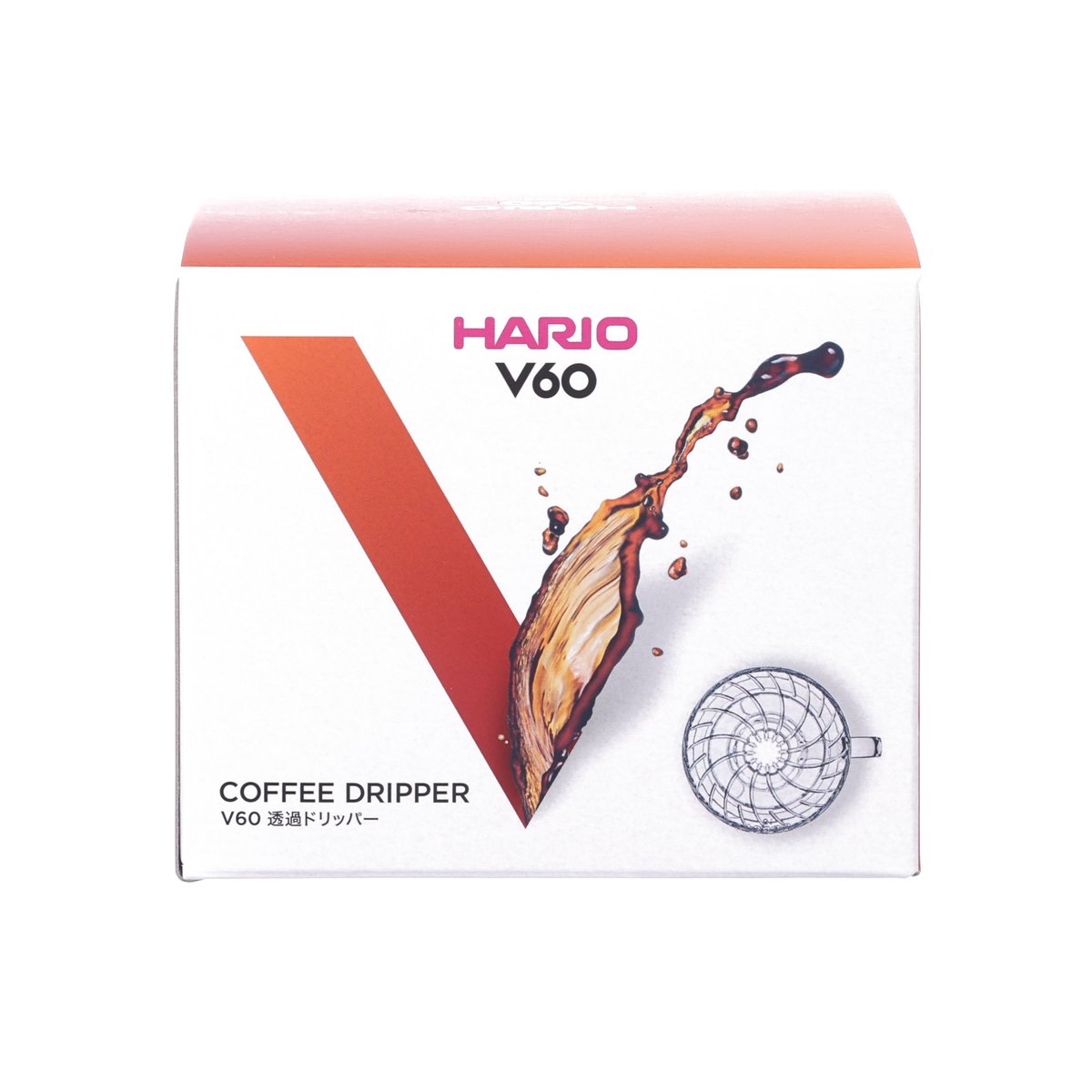 HARIO 透明塑料咖啡濾杯V60-01