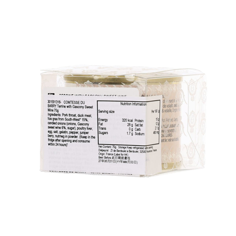 COMTESSE DU BARRY Terrine with Gascony Sweet Wine  (70g)