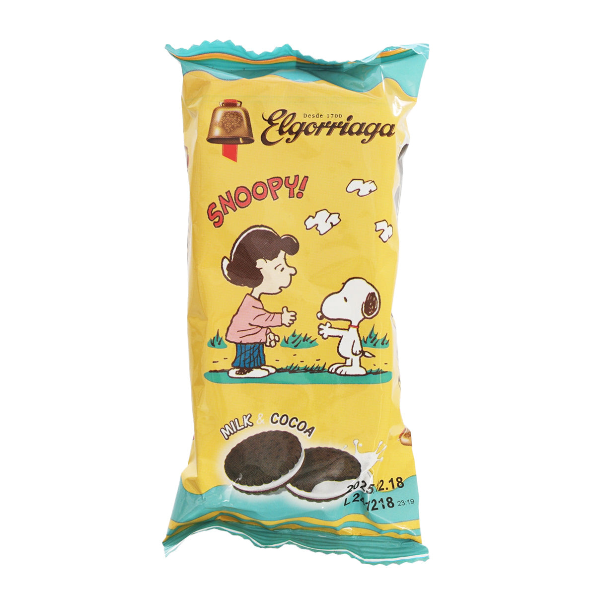 WISMETTAC Snoopy Milk Cream Cocoa Biscuit  (60g)