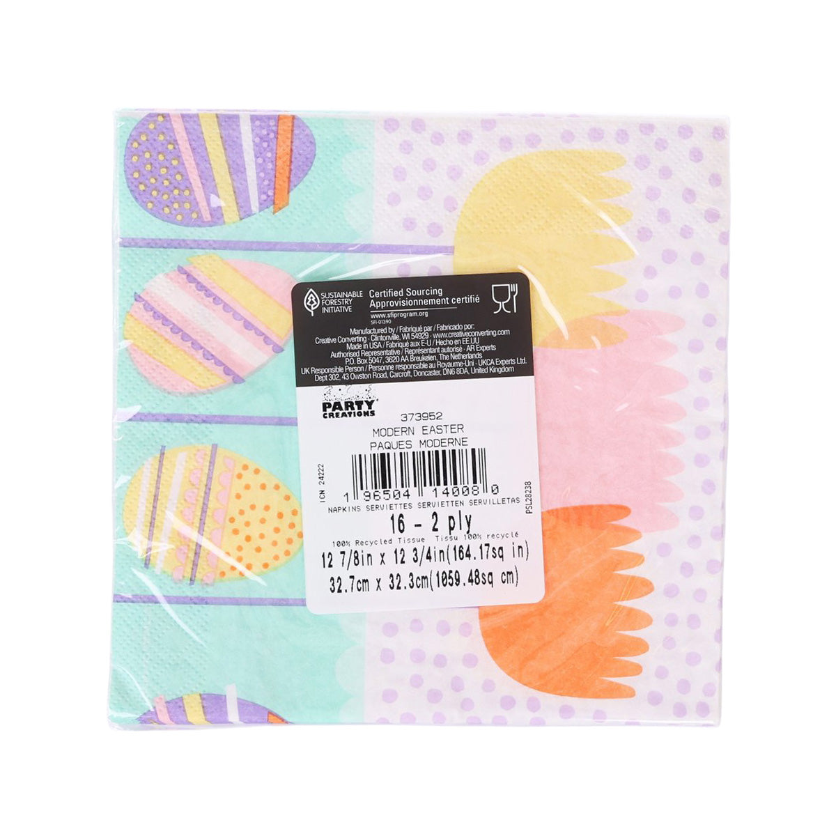 CREATIVE CONVERTING 復活節派對餐巾 - Modern Easter (16pcs)