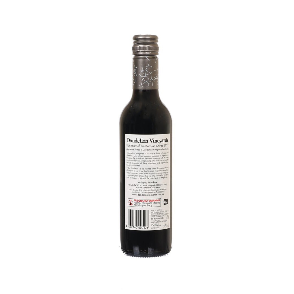 DANDELION VINEYARDS Lionheart of the Barossa Shiraz 23/24 (375mL)