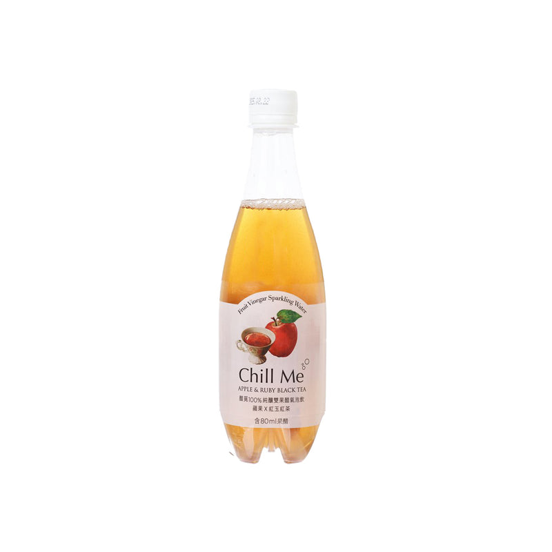 CHILL ME Fruit Vinegar Sparkling Water - Apple & Ruby Black Tea [PET]  (476mL)
