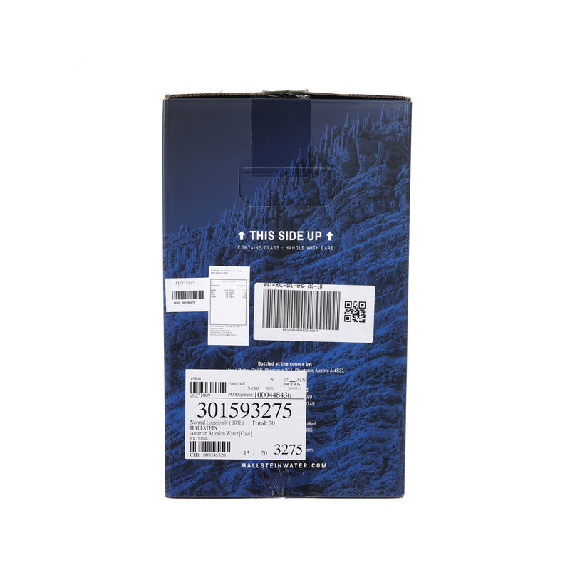 HALLSTEIN Austrian Artesian Water [Case]  (6 x 750mL)