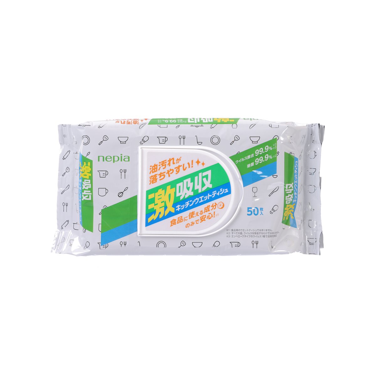 NEPIA 激吸收去油廚房濕紙巾 (50pcs)