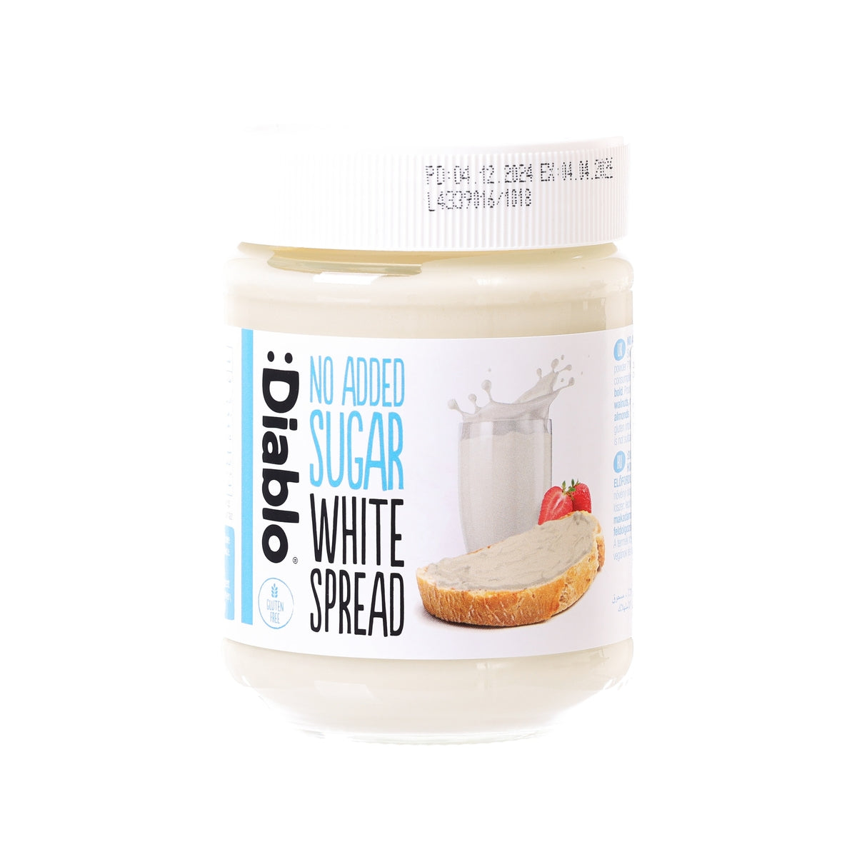 DIABLO 無添加糖白朱古力醬  (350g)