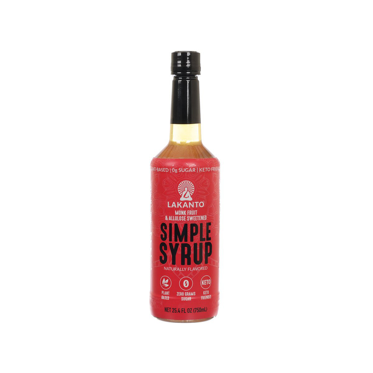 LAKANTO Monk Fruit & Allulose Simple Syrup  (750mL)
