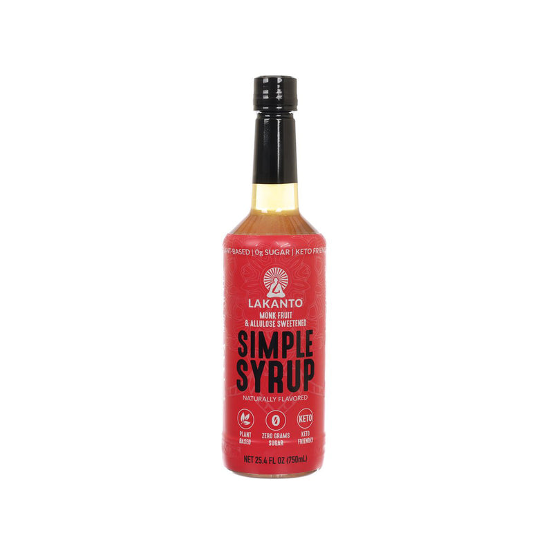 LAKANTO Monk Fruit & Allulose Simple Syrup  (750mL)