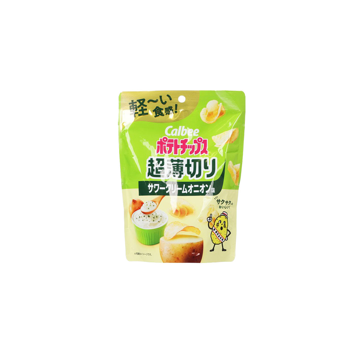 CALBEE Super Thin Sour Cream ＆ Onion Flavoured Potato Chips  (40g)