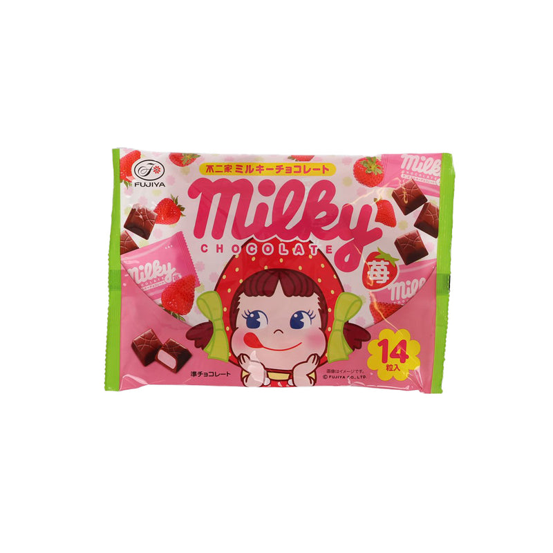 FUJIYA Milky Chocolate - Strawberry (Bag)  (14pcs)