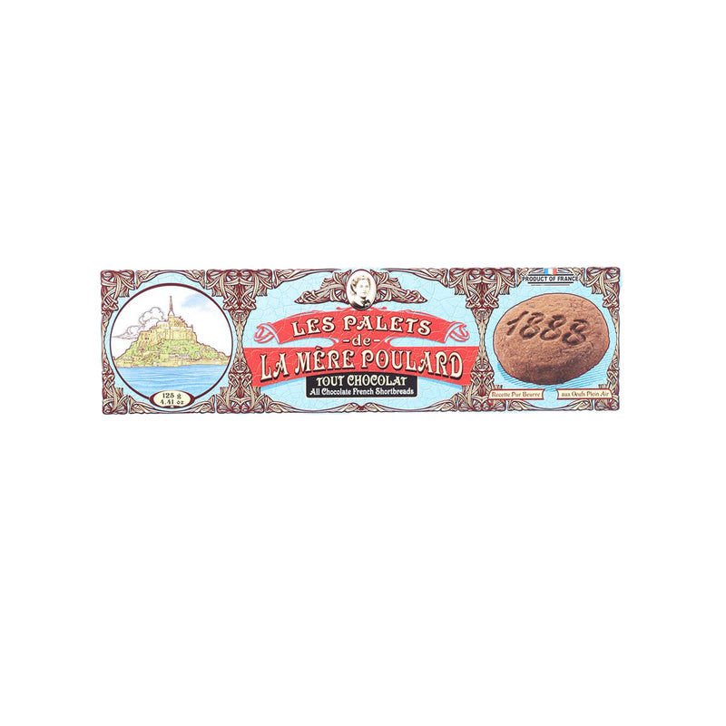 LAMEREPOULARD French Chocolate Shortbread Biscuits  (125g)