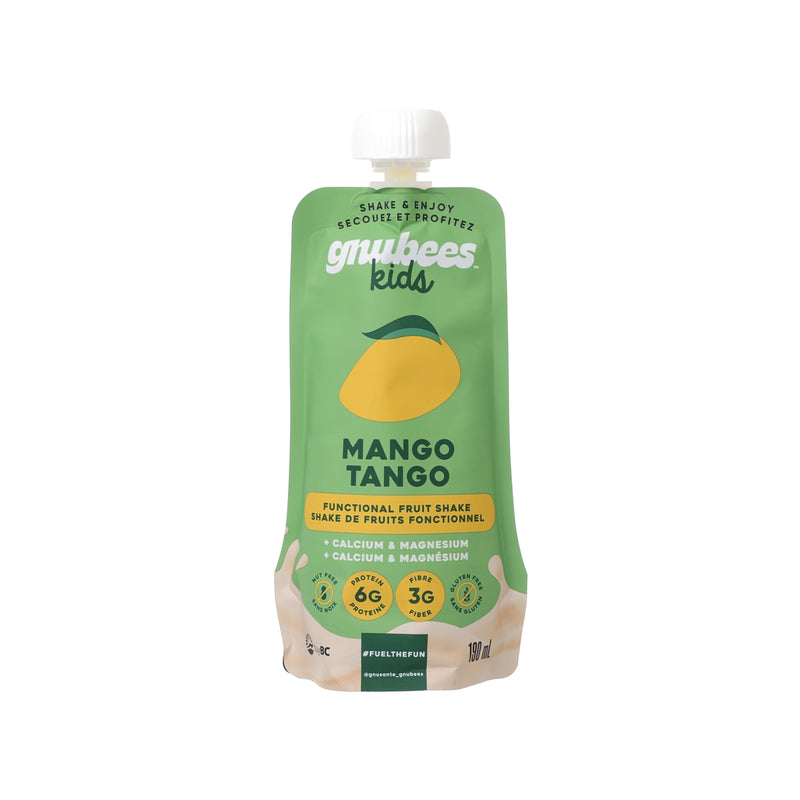GNUBEES Functional Fruit Shakes + Calcium & Magnesium - Mango Tango [Pouch]  (190mL)