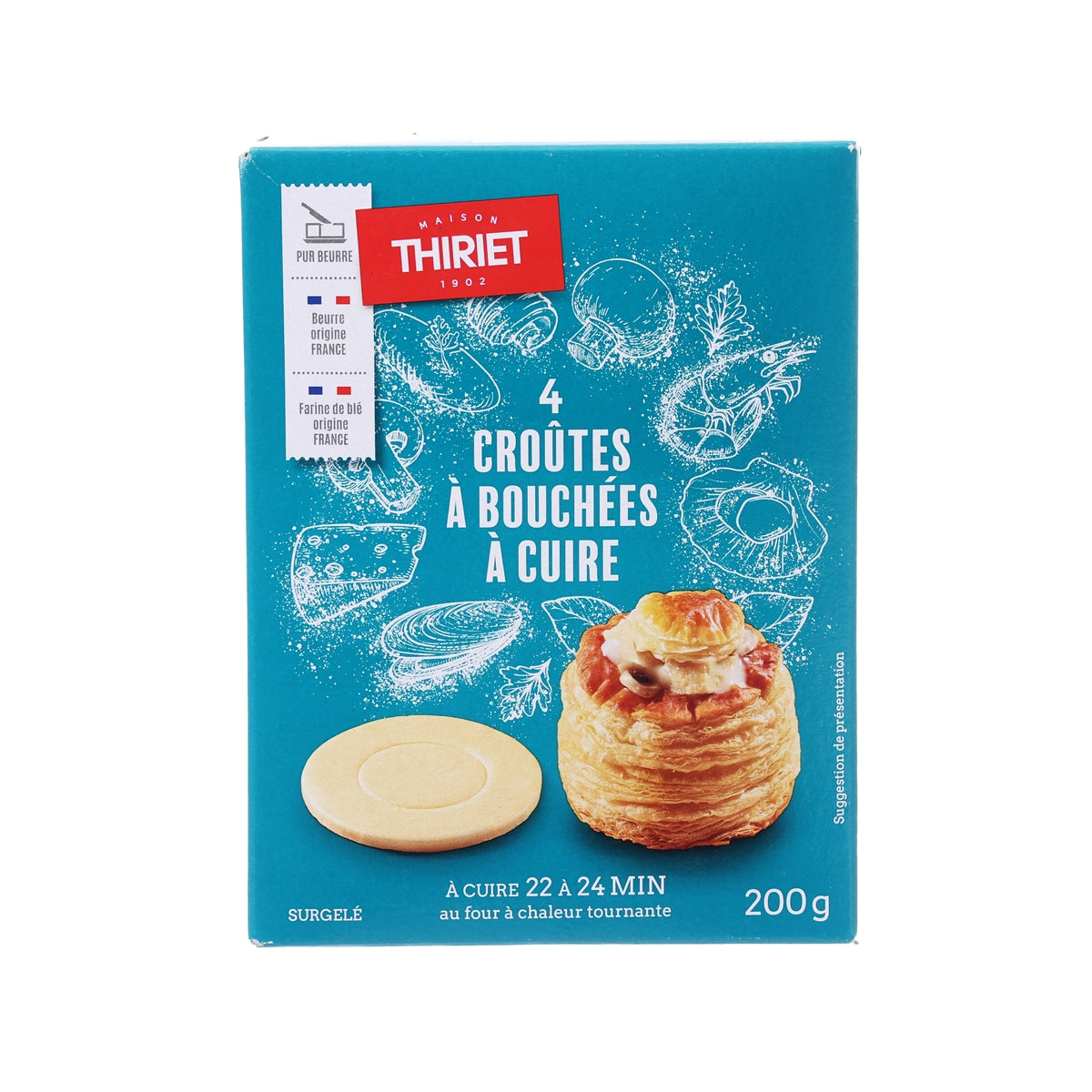 THIRIET 4件葡式蛋撻  (200g)