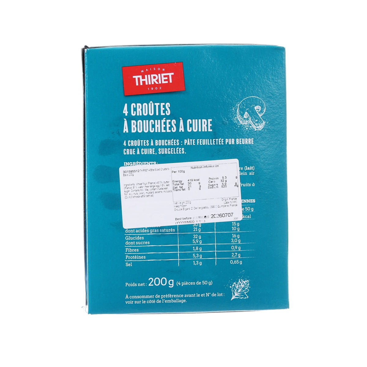 THIRIET 4件葡式蛋撻  (200g)