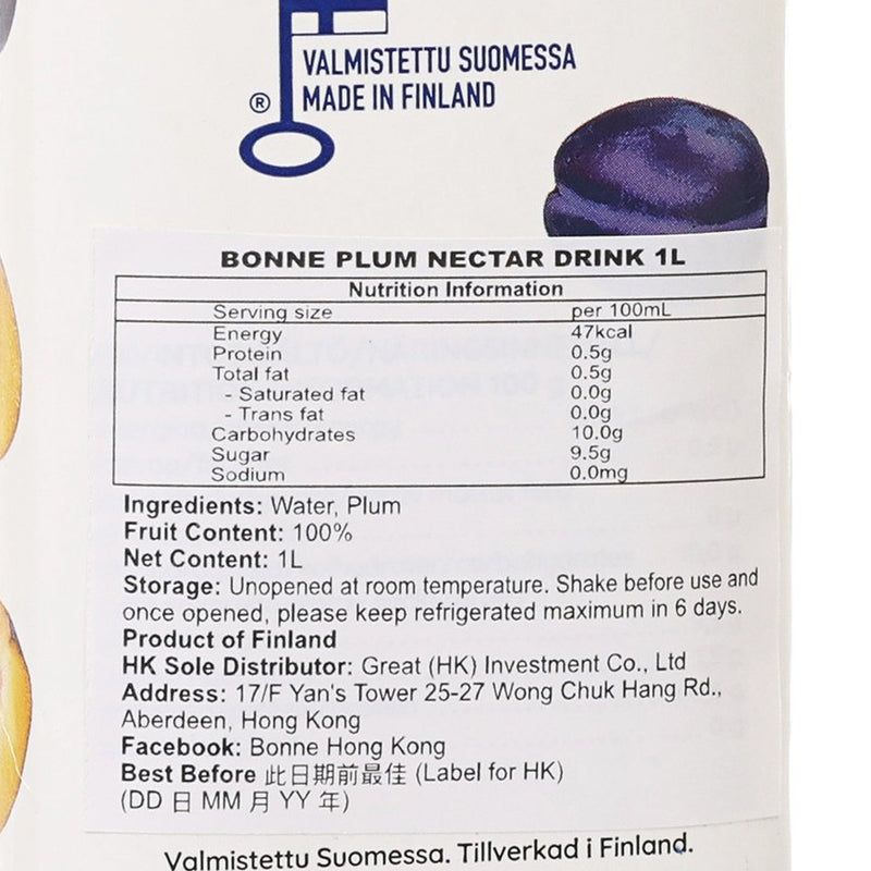 BONNE Plum Nectar Drink  (1L)