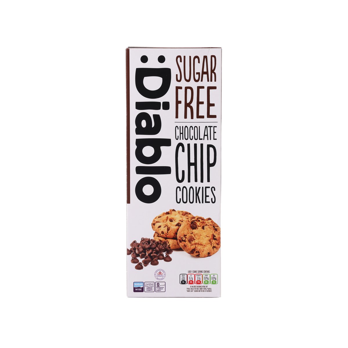 DIABLO Sugar Free Chocolate Chip Cookies  (130g)
