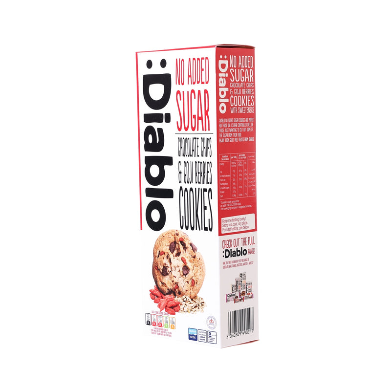 DIABLO No Added Sugar Chocolate Chips & Goji Berries Cookies  (135g)