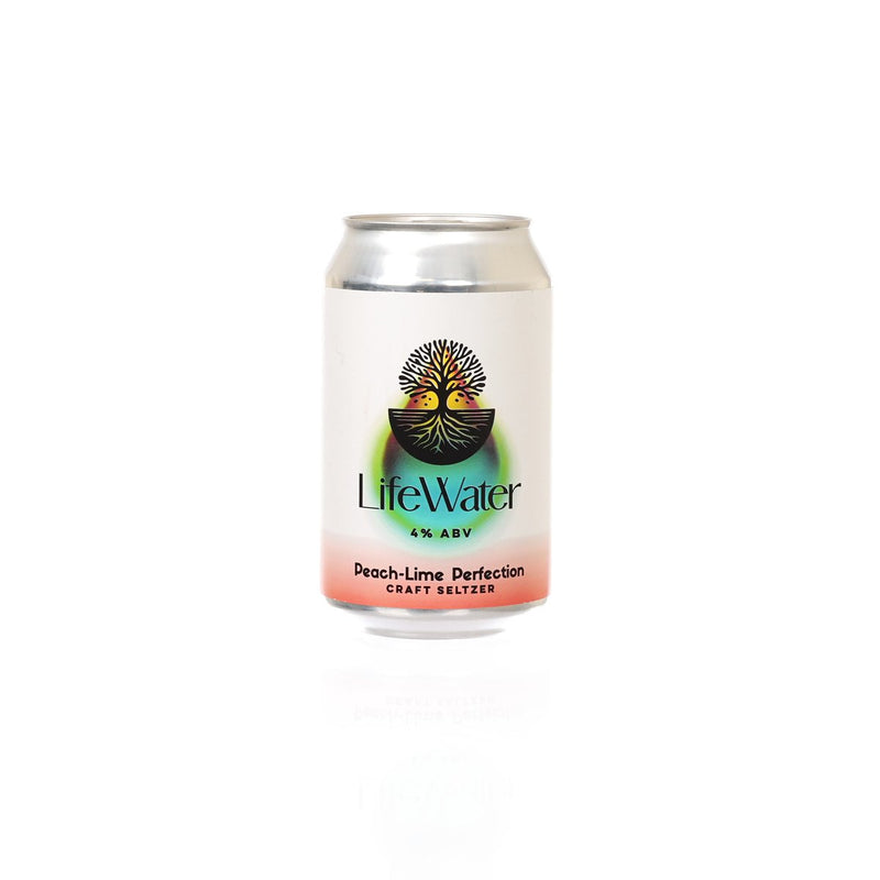 LIFE WATER Craft Selzter - Peach-Lime Perfection  (Alc. 4%) [Can]  (330mL)
