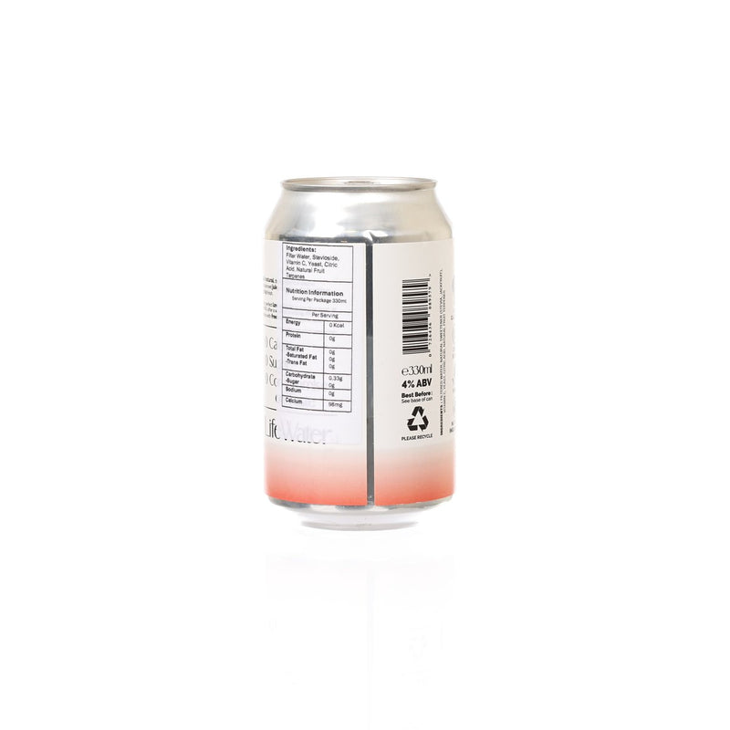LIFE WATER Craft Selzter - Peach-Lime Perfection  (Alc. 4%) [Can]  (330mL)