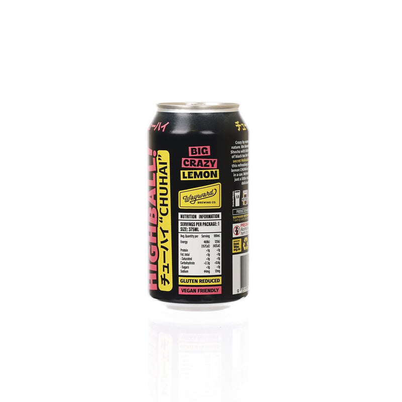 WAYWARD Big Crazy Lemon Shochu Highball (Alc. 6%) [Can]  (375mL)